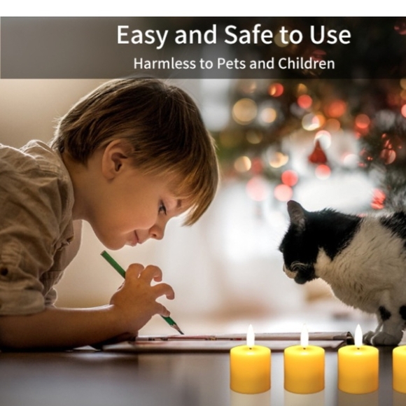 USB LED CANDLE Party Lights  FLAMELESS RECHARGABLE SET OF 6 - Picture 4 of 7